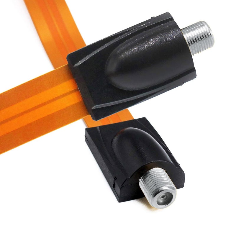 VANTRONIK Flat Coaxial Cable for Windows Ghost Wire Ultra-Thin Soft Window Cable for TV 11.8 inches Long with F Connector - Image 5